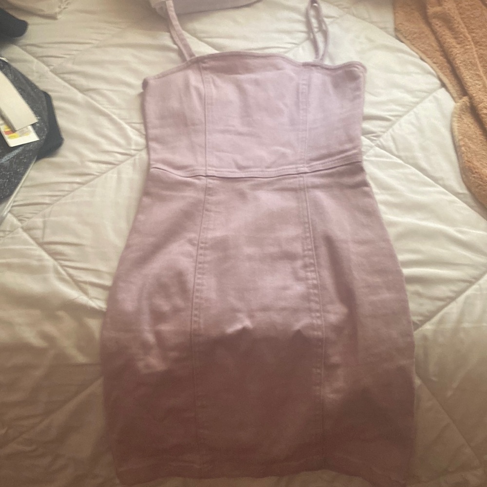 lilac mini dress